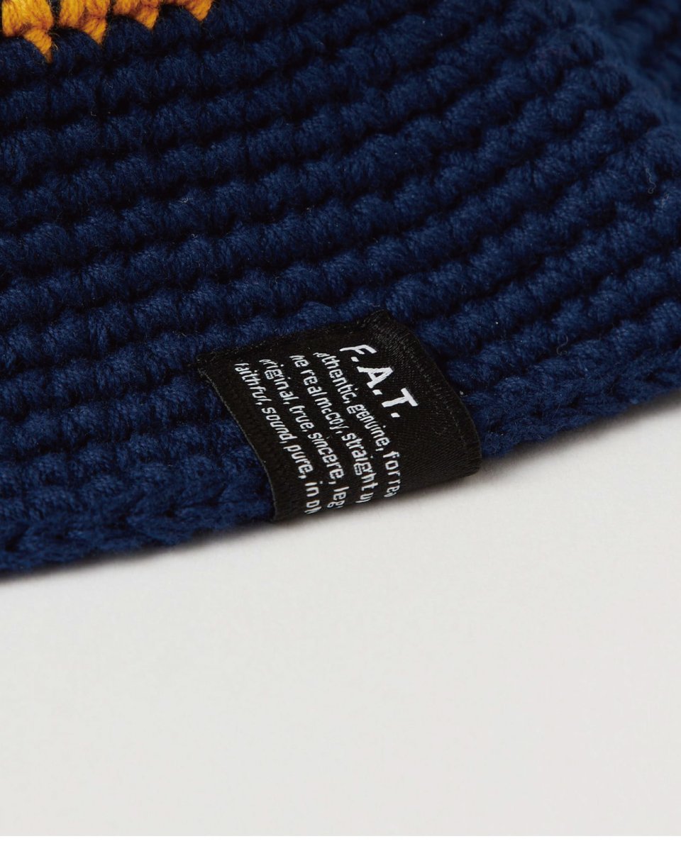 画像4: FAT (F.A.T. ) WATSON Crochet Knit Hat ハンドメイド クロシェット ニット ハット キャップ 帽子 沖縄 (4)