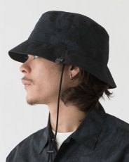 画像4: FAT (F.A.T. ) FOGSHADE Nylon Bucket Hat Black ナイロン バケットハット ブラック ハット キャップ 帽子 沖縄 (4)