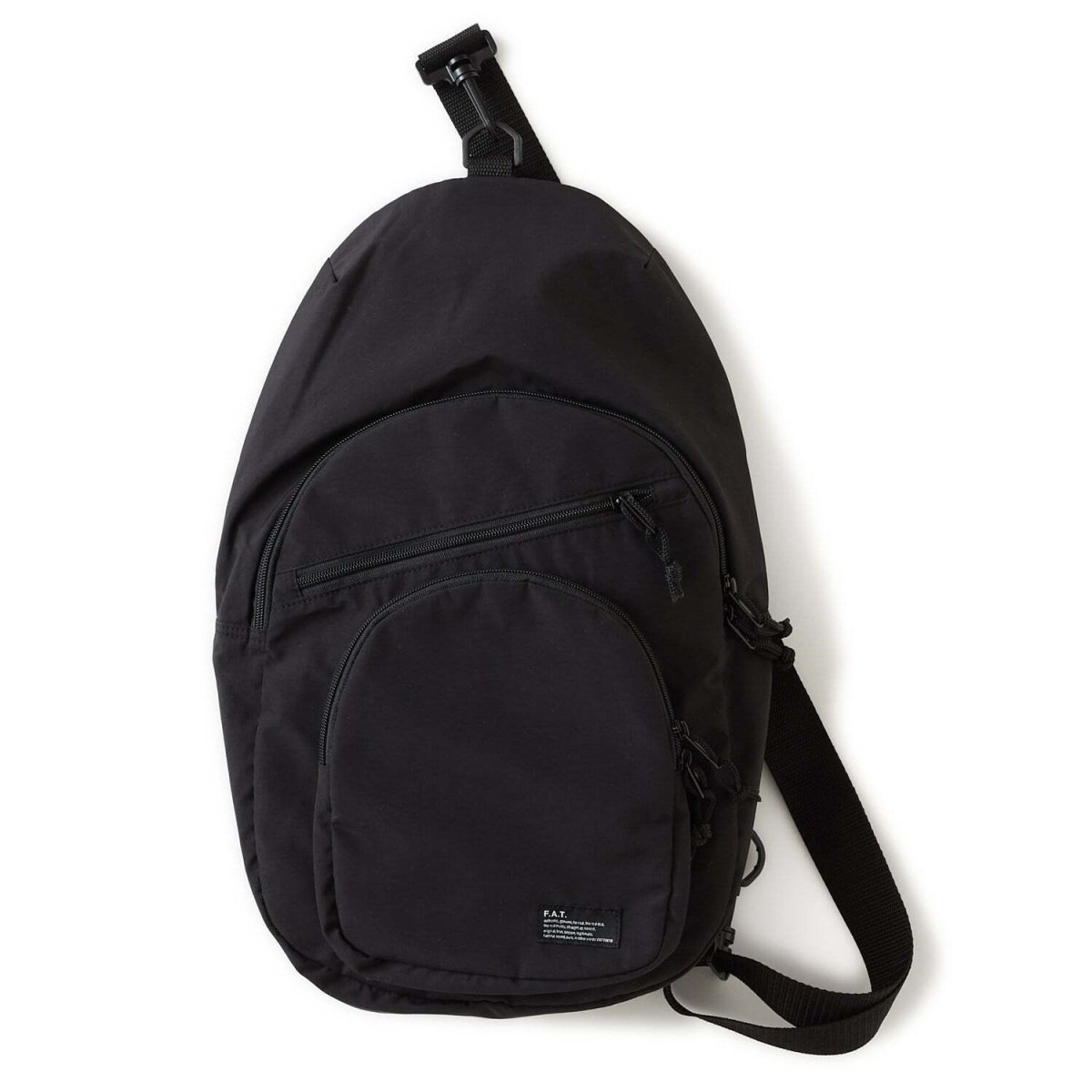 画像2: FAT (F.A.T.) RIGPAK Shoulder Bag Black クロスボディー バッグ ブラック カバン 沖縄 メンズファッション (2)