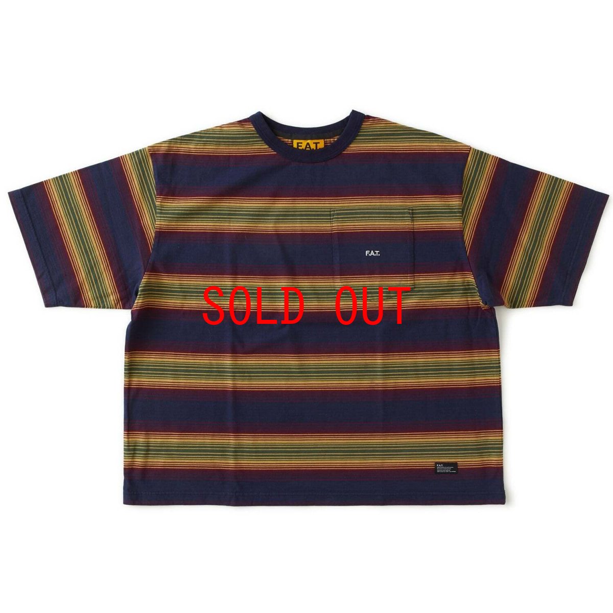 画像2: FAT GRANBO S/S Border Tee ボーダー ポケット 半袖 Tシャツ 沖縄 メンズ服 (2)