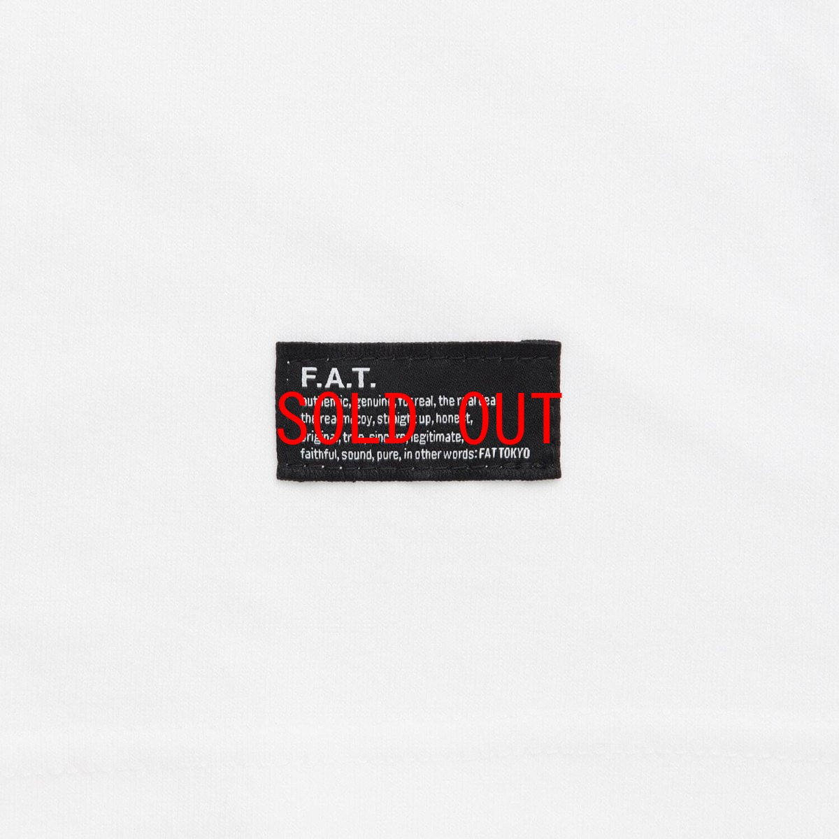 画像5: FAT SOURCE S/S Logo Embroidery Tee White ロゴ 刺繍 半袖 Tシャツ 沖縄 メンズファッション (5)