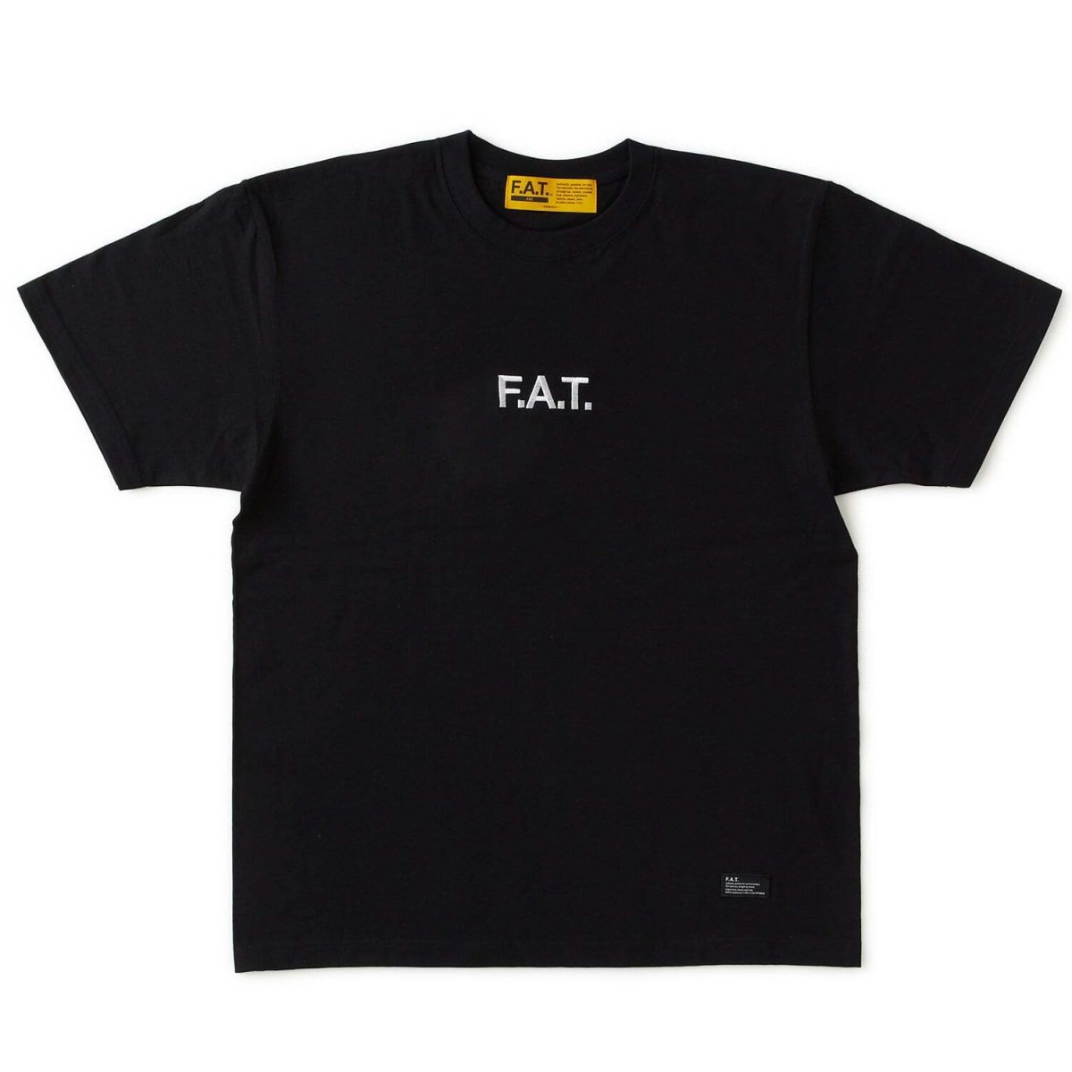画像2: FAT SOURCE S/S Logo Embroidery Tee Black ロゴ 刺繍 半袖 Tシャツ 沖縄 メンズファッション (2)