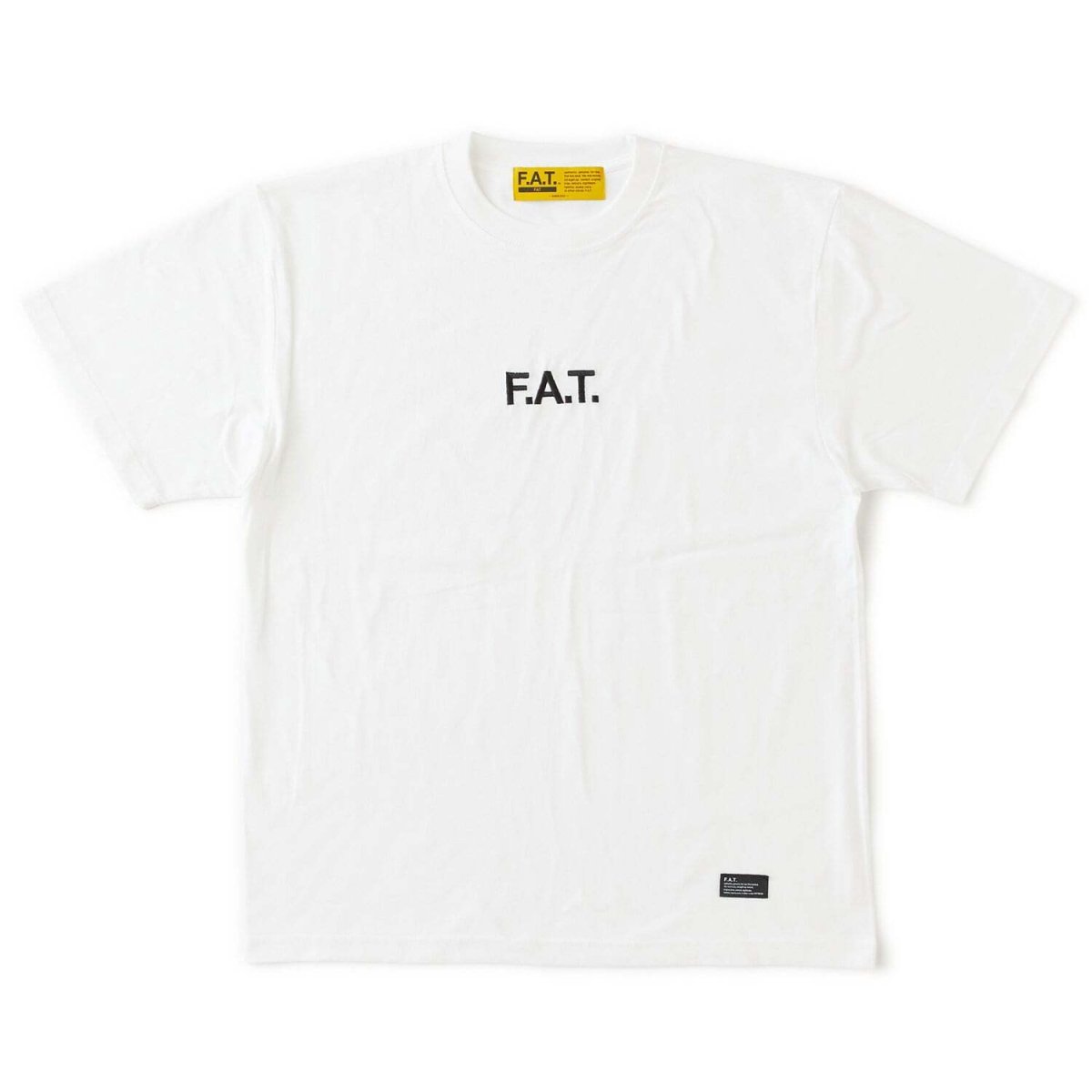 画像2: FAT SOURCE S/S Logo Embroidery Tee White ロゴ 刺繍 半袖 Tシャツ 沖縄 メンズファッション (2)