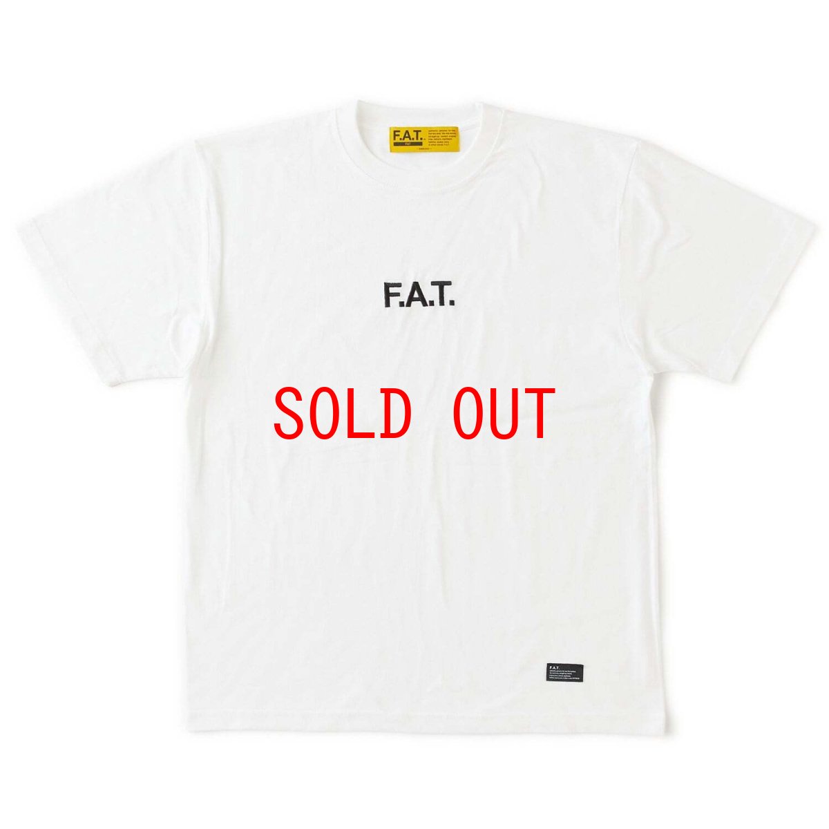 画像2: FAT SOURCE S/S Logo Embroidery Tee White ロゴ 刺繍 半袖 Tシャツ 沖縄 メンズファッション (2)