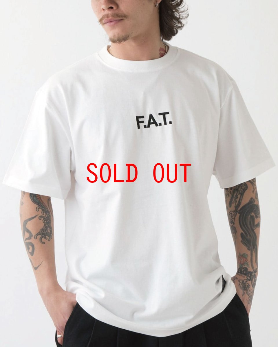 画像1: FAT SOURCE S/S Logo Embroidery Tee White ロゴ 刺繍 半袖 Tシャツ 沖縄 メンズファッション (1)