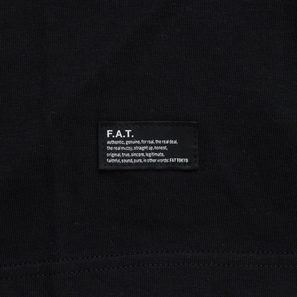 画像5: FAT SOURCE S/S Logo Embroidery Tee Black ロゴ 刺繍 半袖 Tシャツ 沖縄 メンズファッション (5)