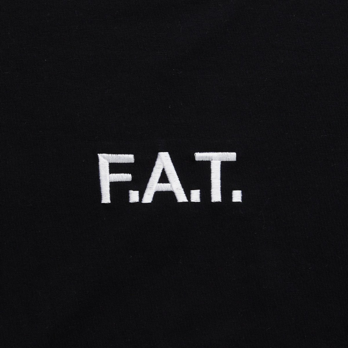 画像4: FAT SOURCE S/S Logo Embroidery Tee Black ロゴ 刺繍 半袖 Tシャツ 沖縄 メンズファッション (4)