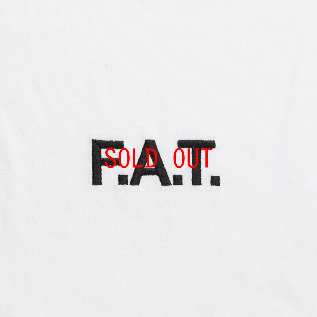 画像4: FAT SOURCE S/S Logo Embroidery Tee White ロゴ 刺繍 半袖 Tシャツ 沖縄 メンズファッション (4)
