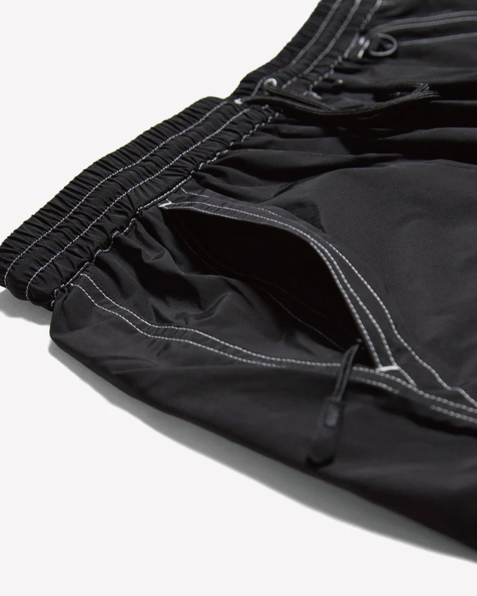 画像4: Haight 2WAY SHORTS Water-Repellent Swim Shorts Black 水陸両用 ショーツ スイムショーツ ブラック (4)