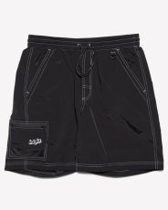 画像2: Haight 2WAY SHORTS Water-Repellent Swim Shorts Black 水陸両用 ショーツ スイムショーツ ブラック (2)