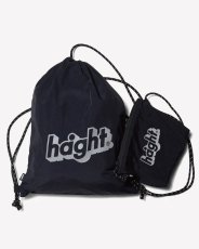 画像4: Haight Core Logo Knapsack Ripstop Drawstring Backpack Black コアロゴ ナップサック ドローストリング バックパック ブラック (4)