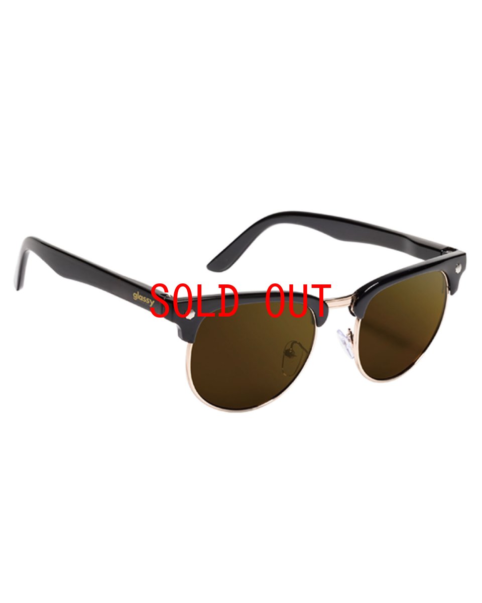 画像1: Glassy MORRISON Black Brown Mirror Lens Polarized Sunglasses モリソン ブラック ブラウンミラーレンズ サングラス 偏光レンズ【沖縄 偏光サングラス 通販】 (1)