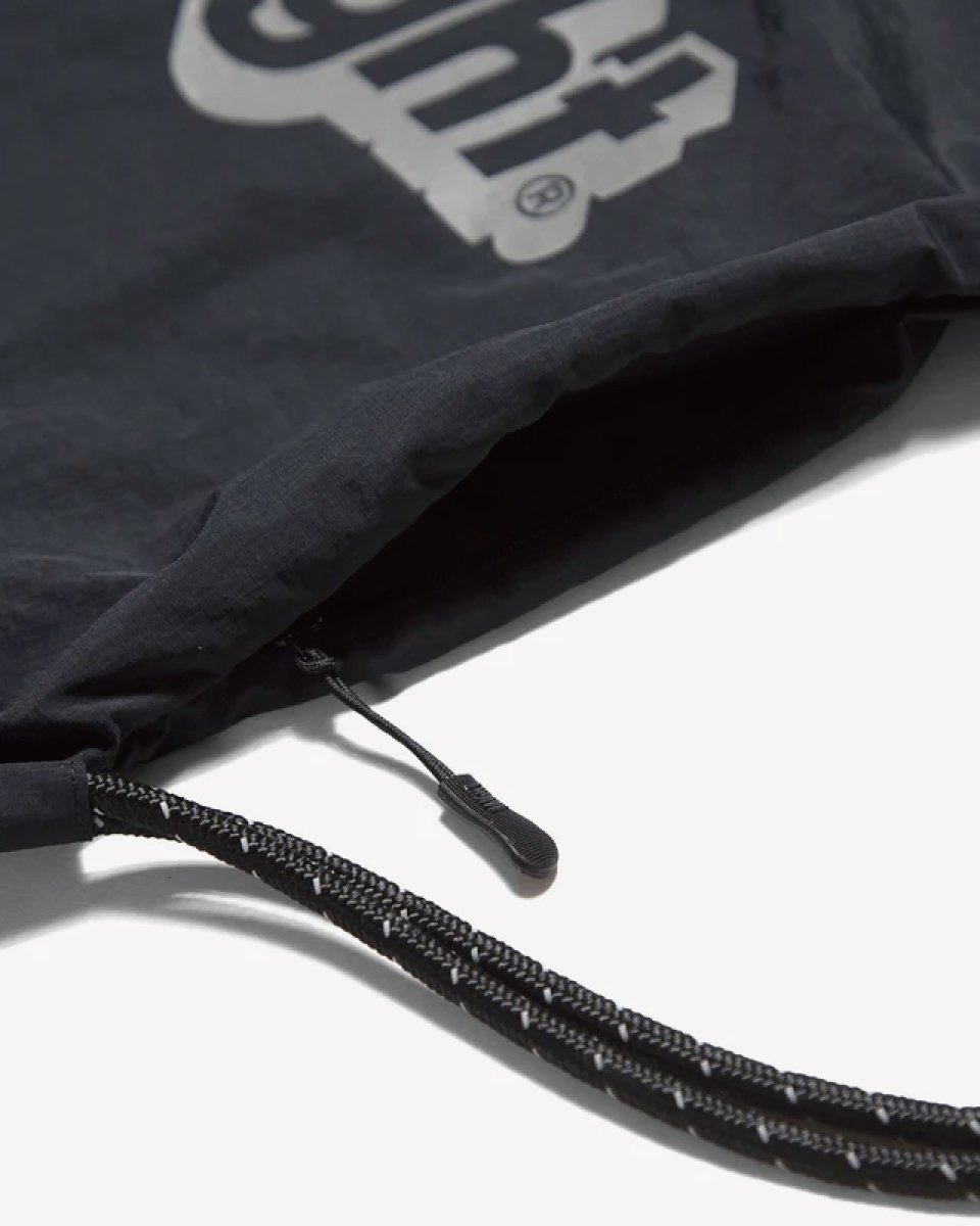 画像2: Haight Core Logo Knapsack Ripstop Drawstring Backpack Black コアロゴ ナップサック ドローストリング バックパック ブラック (2)