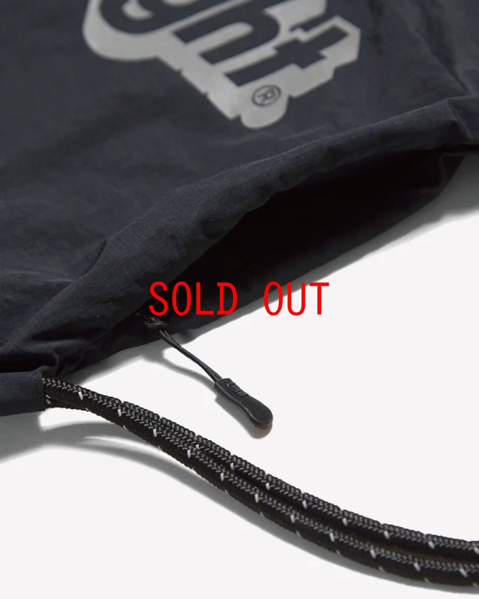 画像2: Haight Core Logo Knapsack Ripstop Drawstring Backpack Black コアロゴ ナップサック ドローストリング バックパック ブラック (2)