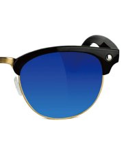 画像4: Glassy MORRISON Black Blue Mirror Lens Polarized Sunglasses モリソン ブラック ブルミラーレンズ サングラス 偏光レンズ【沖縄 偏光サングラス メンズ 通販】 (4)