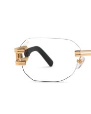 画像2: 9Five ROYALS LITE Black & 24K Gold Clear Lens Glasses 24Kゴールド クリアレンズ リムレス メガネ (2)