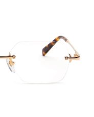 画像3: 9Five Clarity Lite Tortoise & 24k Gold Clear Lens Glasses リムレス べっ甲 クリアレンズ サングラス (3)