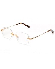 9Five Clarity Lite Tortoise & 24k Gold Clear Lens Glasses