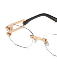 画像7: 9Five ROYALS LITE Black & 24K Gold Clear Lens Glasses 24Kゴールド クリアレンズ リムレス メガネ (7)