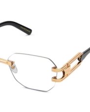 画像6: 9Five ROYALS LITE Black & 24K Gold Clear Lens Glasses 24Kゴールド クリアレンズ リムレス メガネ (6)