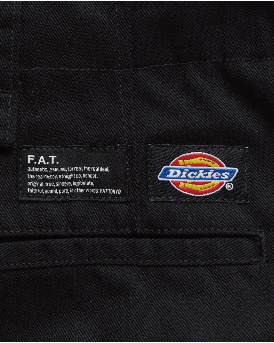 画像4: 【F.A.T. × Dickies ショートパンツ メンズファッション 通販 沖縄】Shorties Wide Work Shorts Black ディッキーズ コラボ ワイド ワークショーツ ブラック (4)