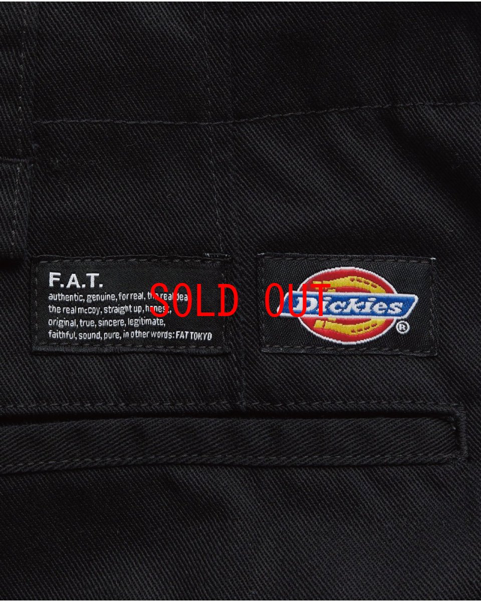 画像4: 【F.A.T. × Dickies ショートパンツ メンズファッション 通販 沖縄】Shorties Wide Work Shorts Black ディッキーズ コラボ ワイド ワークショーツ ブラック (4)