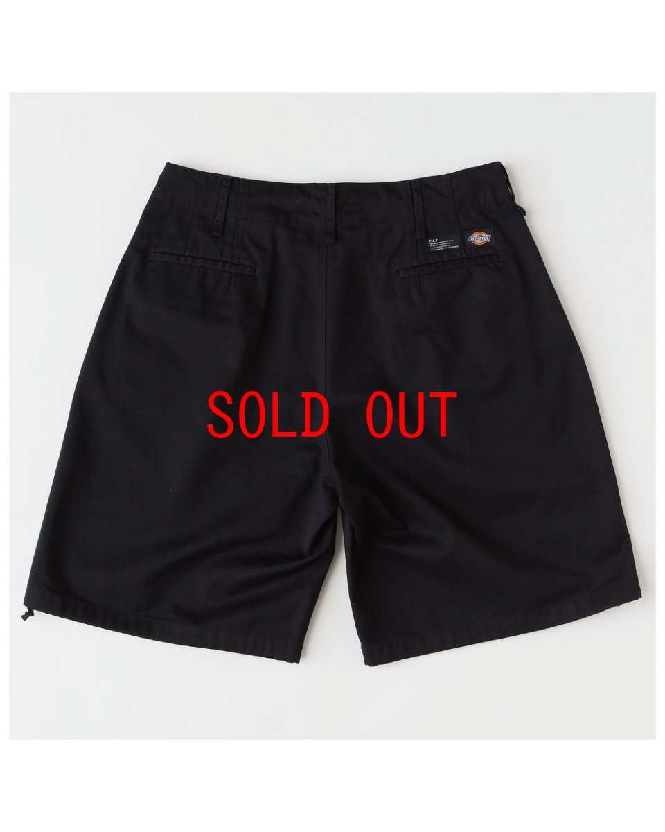 画像3: 【F.A.T. × Dickies ショートパンツ メンズファッション 通販 沖縄】Shorties Wide Work Shorts Black ディッキーズ コラボ ワイド ワークショーツ ブラック (3)