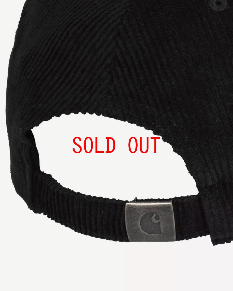 画像7: 【Carhartt WIP 沖縄 キャップ メンズファッション 通販】Harlem Cap black wax ハーレム キャップ コーデュロイ (7)