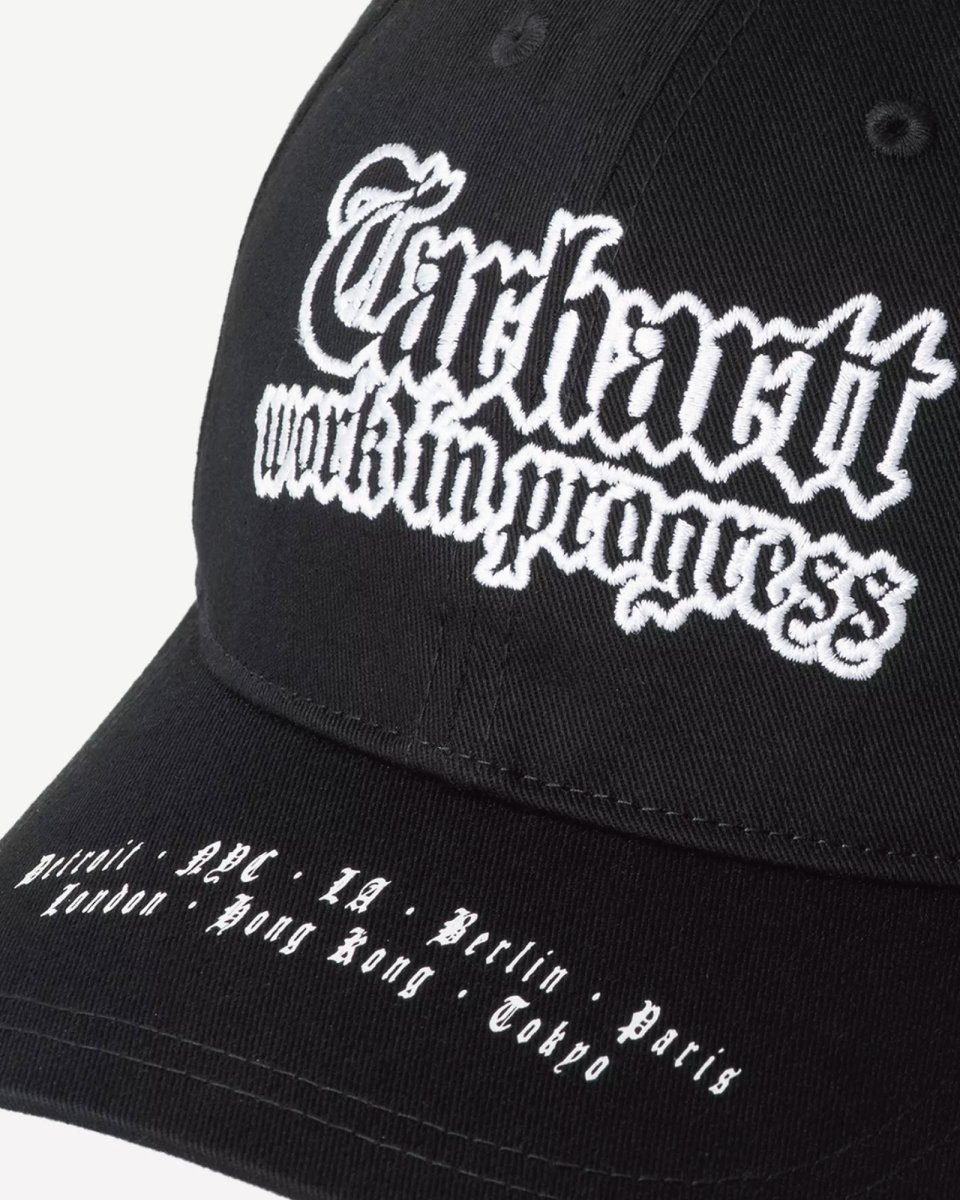 画像4: 【Carhartt WIP 沖縄 キャップ メンズファッション 通販】World Tour Cap ワールドツアー 6パネル キャップ Black / White (4)