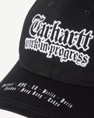 画像4: 【Carhartt WIP 沖縄 キャップ メンズファッション 通販】World Tour Cap ワールドツアー 6パネル キャップ Black / White (4)