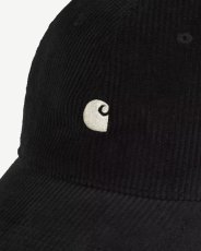画像6: 【Carhartt WIP 沖縄 キャップ メンズファッション 通販】Harlem Cap black wax ハーレム キャップ コーデュロイ (6)
