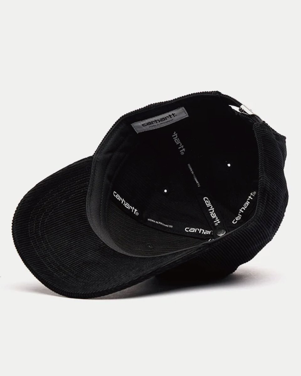 画像4: 【Carhartt WIP 沖縄 キャップ メンズファッション 通販】Harlem Cap black wax ハーレム キャップ コーデュロイ (4)