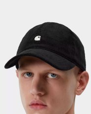 画像3: 【Carhartt WIP 沖縄 キャップ メンズファッション 通販】Harlem Cap black wax ハーレム キャップ コーデュロイ (3)