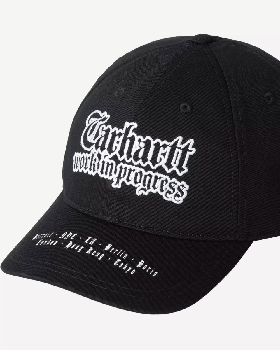 画像6: 【Carhartt WIP 沖縄 キャップ メンズファッション 通販】World Tour Cap ワールドツアー 6パネル キャップ Black / White (6)