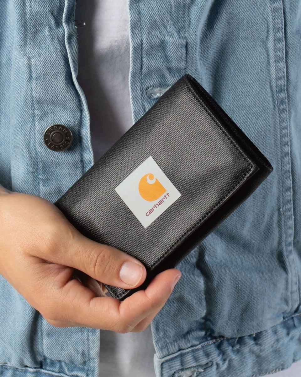 画像2: 【Carhartt WIP 沖縄 財布 メンズ ギフト 通販】Dean Wallet Black ディーン ウォレット ブラック (2)
