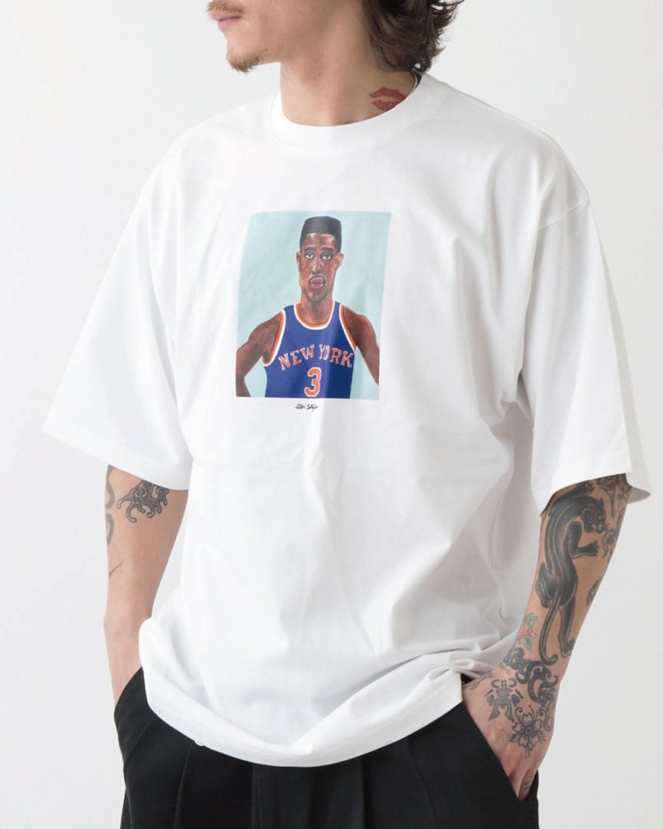 画像1: F.A.T. I.S. “STARKS” White Isabella Di Sclafani × Sb コラボ 半袖Tシャツ (1)