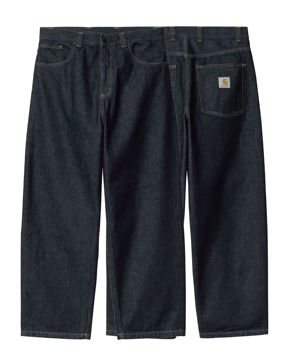 画像9: Carhartt Wip Brandon Pant Blue Rinsed パンツ ヘビーウェイト 13.5oz ルーズ ストレート フィット (9)