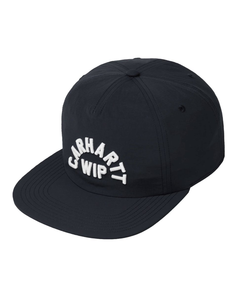 画像2: Carhartt WIP Arch Script Cap Dark Navy アーチスクリプト ナイロンキャップ 帽子 (2)