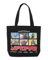 画像2: Carhartt WIP Canvas Graphic Tote WIPTOPIA 2 Print Black キャンバス グラフィック トートバッグ (2)