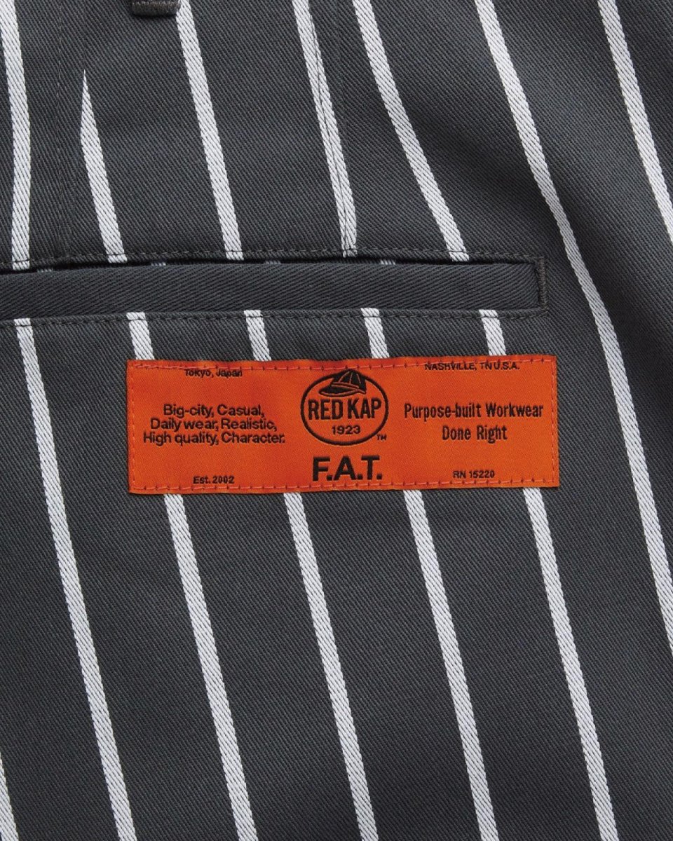 画像6: FAT THREEKAP × Red Kap Stripe Work Pants Gray レッドキャップ ストライプ ワークパンツ F.A.T. (6)
