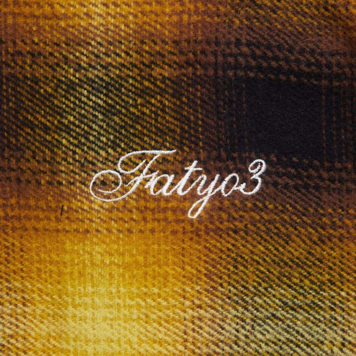 画像4: FAT MAC SMOKE Yellow F.A.T. ビッグマック オンブレチェック ネルシャツ 長袖 シャツ (4)