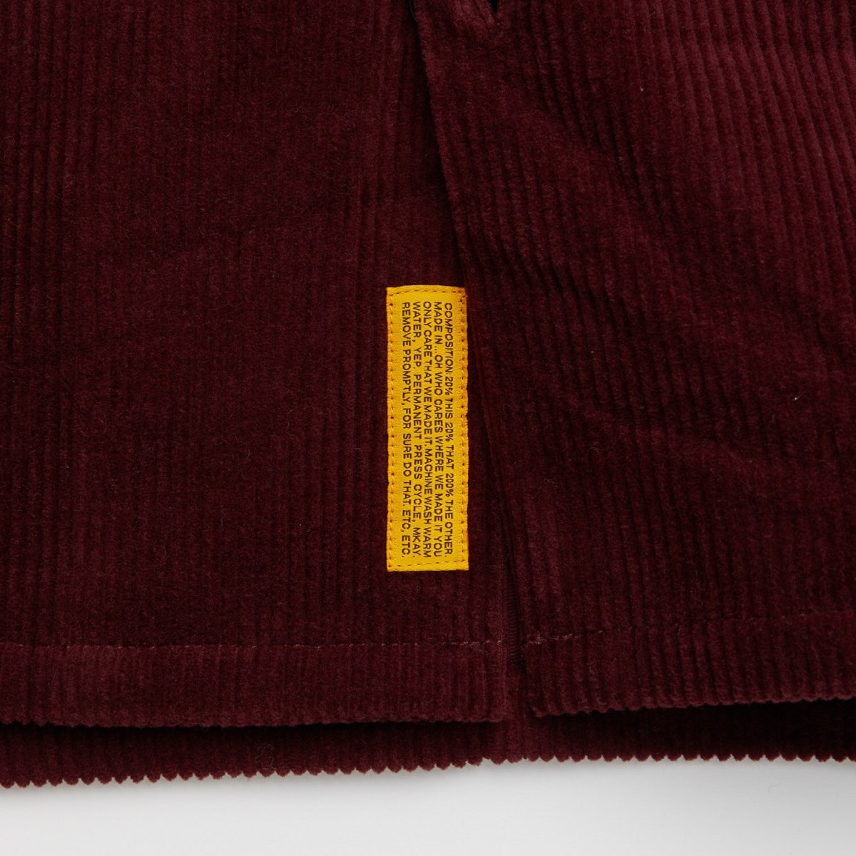 画像6: FAT WALECROP Corduroy Shirts Jacket Wine F.A.T. 太畝コーデュロイ ワークシャツ ジャケット (6)