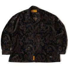 画像2: FAT CROPLEY Corduroy shirts Black F.A.T. ペイズリー コーデュロイ シャツ (2)