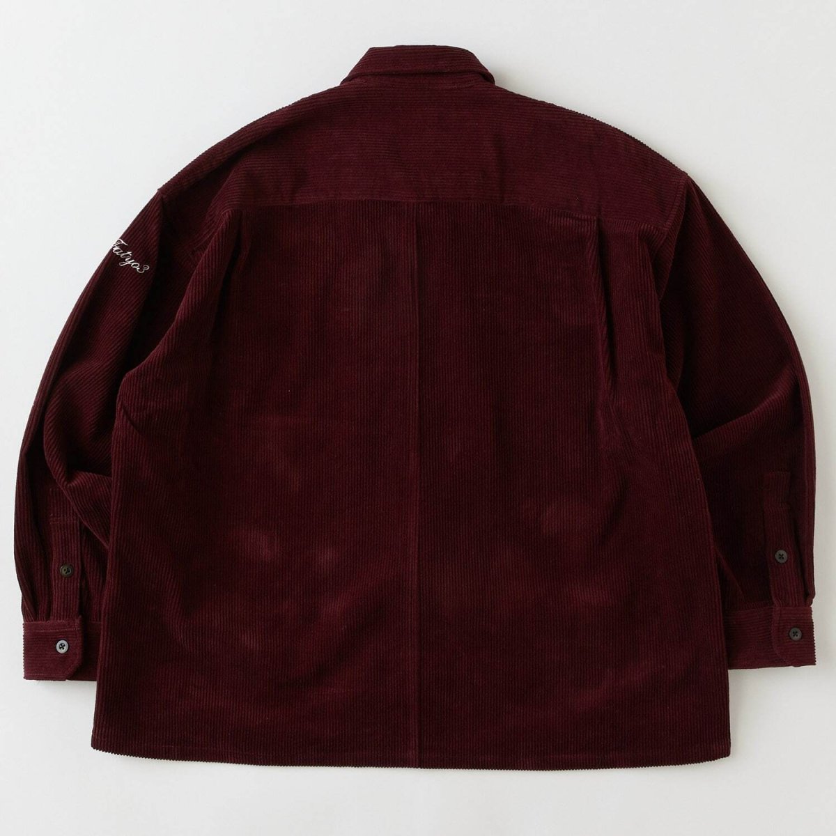 画像3: FAT WALECROP Corduroy Shirts Jacket Wine F.A.T. 太畝コーデュロイ ワークシャツ ジャケット (3)