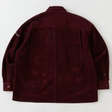 画像3: FAT WALECROP Corduroy Shirts Jacket Wine F.A.T. 太畝コーデュロイ ワークシャツ ジャケット (3)