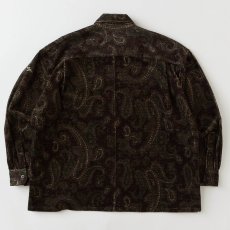 画像3: FAT CROPLEY Corduroy Shirts Wine F.A.T. ペイズリー コーデュロイ シャツ (3)