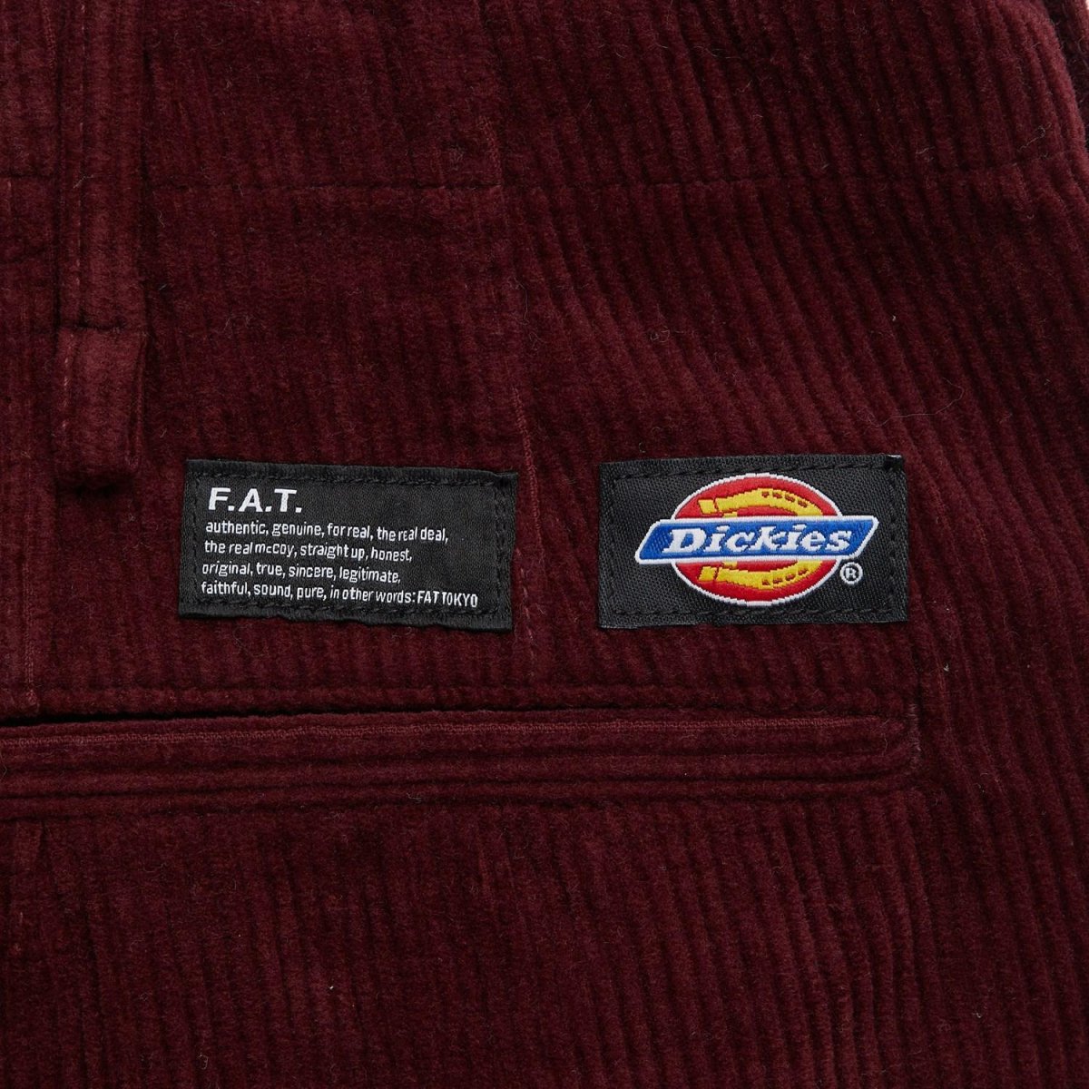 画像5: FAT × Dickies Wallies Corduroy Pants Wine F.A.T. ディッキーズ コーデュロイ パンツ (5)