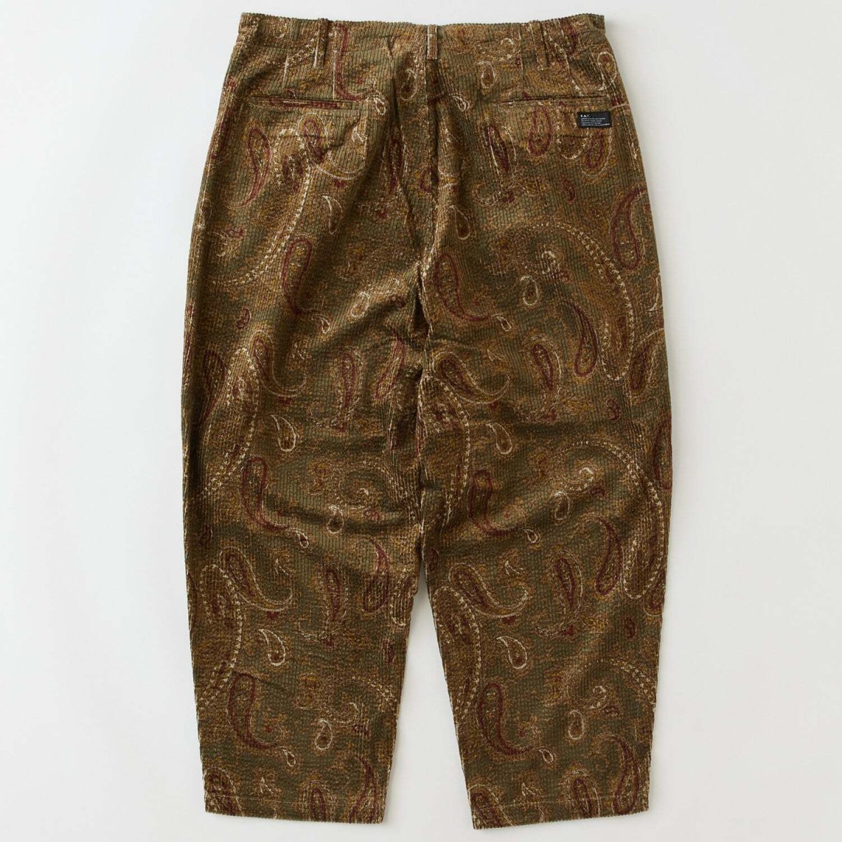 画像3: FAT MEGAZLEY Corduroy Pants Olive F.A.T. ペイズリー コーデュロイ パンツ (3)