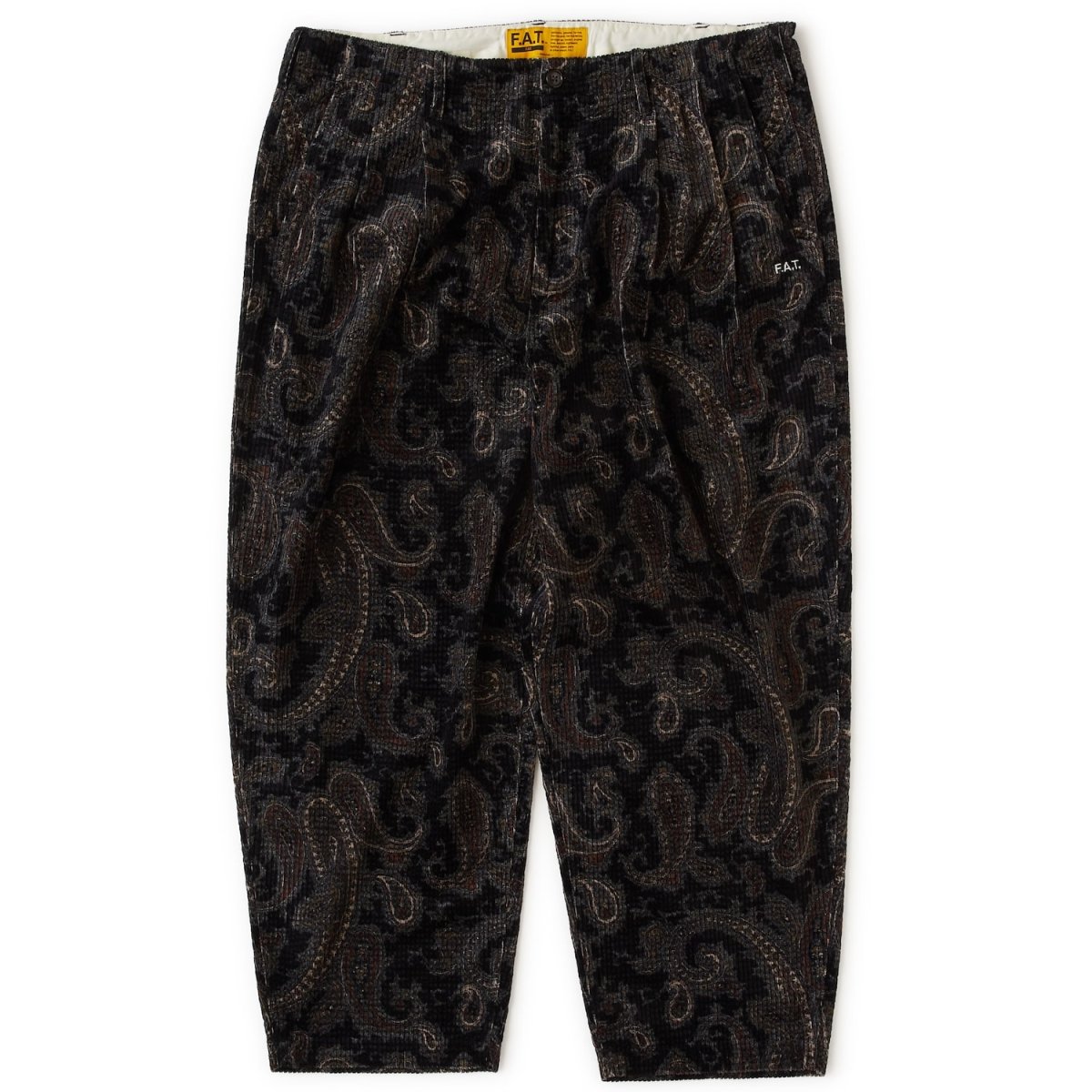 画像2: FAT MEGAZLEY Corduroy Pants Black F.A.T. ペイズリー コーデュロイ パンツ (2)