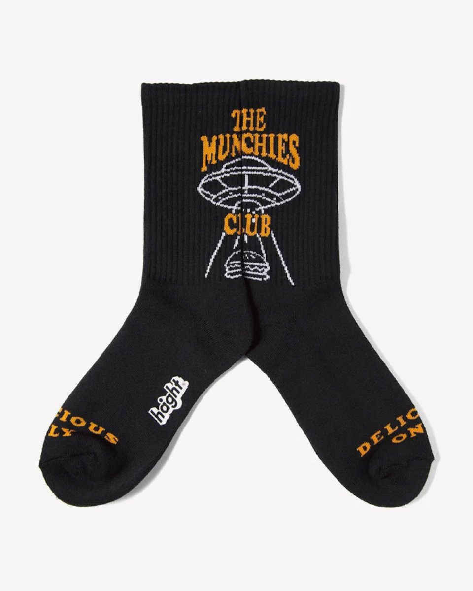 画像4: Haight M.C BURGER SOCKS Black RAT HOLE STUDIOS グラフィック ソックス (4)